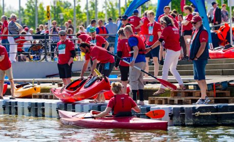 Die Kanu-Wettbewerbe der Special Olympics Kiel 2018 werden an der Hörn auf der Kieler Innenförde ausgetragen. (Foto: SOD/Sascha Klahn)